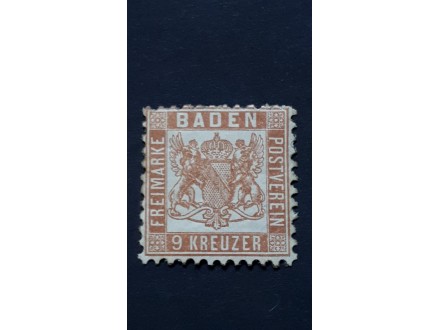 St. Nemačka - Baden 1862/66. (Mi 20) * Čisto