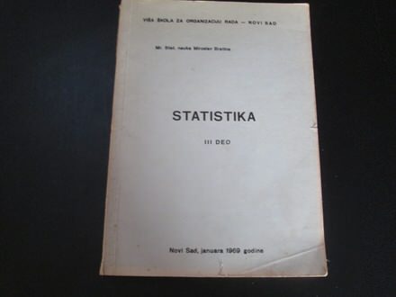 Statistika 3.deo Miroslav Bratina