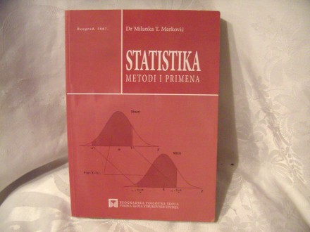 Statistika metodi i primena, Milanka T Marković