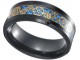 Steampunk crno plavi prsten slika 2