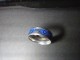 Steampunk srebrno plavi prsten slika 2