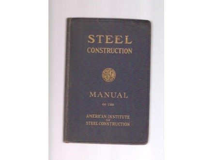 Steel construction manual of the AISC 5th edition