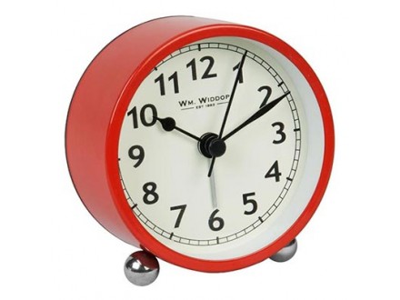 Stoni sat - Widdop Alarm Clock 8cm Red
