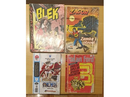 Stripovi - Alan Ford, Blek, Zagor, Manga