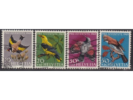 Švajcarska 1969 `Pro Juventute` Ptice poništeno