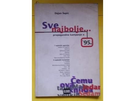 Sve najbolje propagandne kampanje u 1995  Šapić