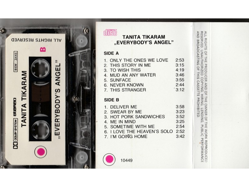 TANITA TIKARAM - Everybody`s Angel