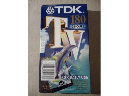 TDK VHS - 3 sata / 180min. - nova video kaseta u celofa