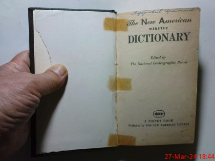 THE NEW AMERICAN DICTIONARY