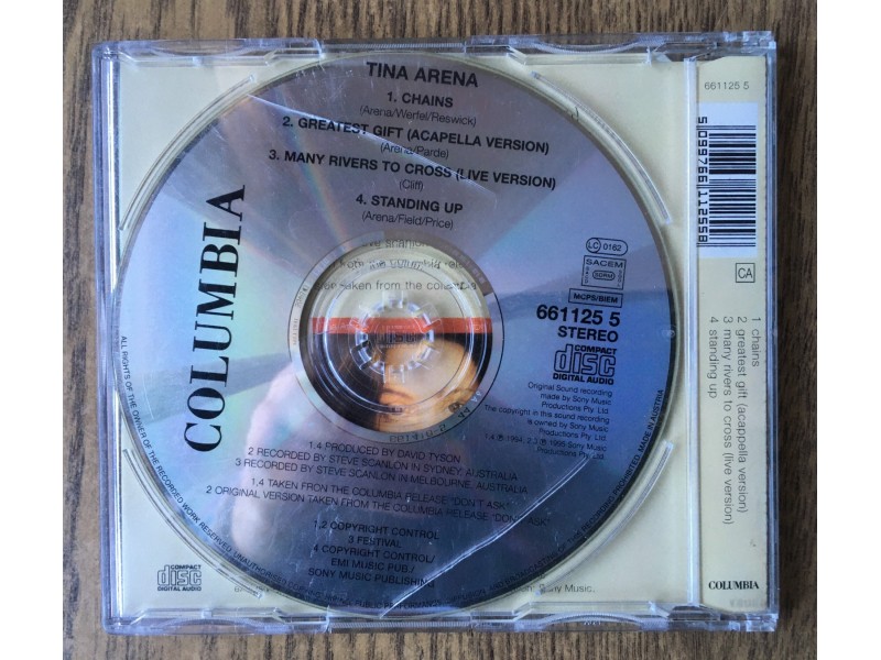 TINA ARENA - Chains CDS
