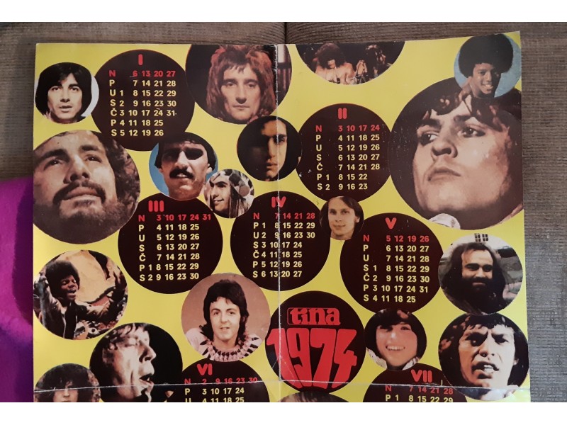TINA Kelandar za 1974. - ROCK music