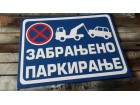 Tabla zabranjeno parkiranje 20x15cm