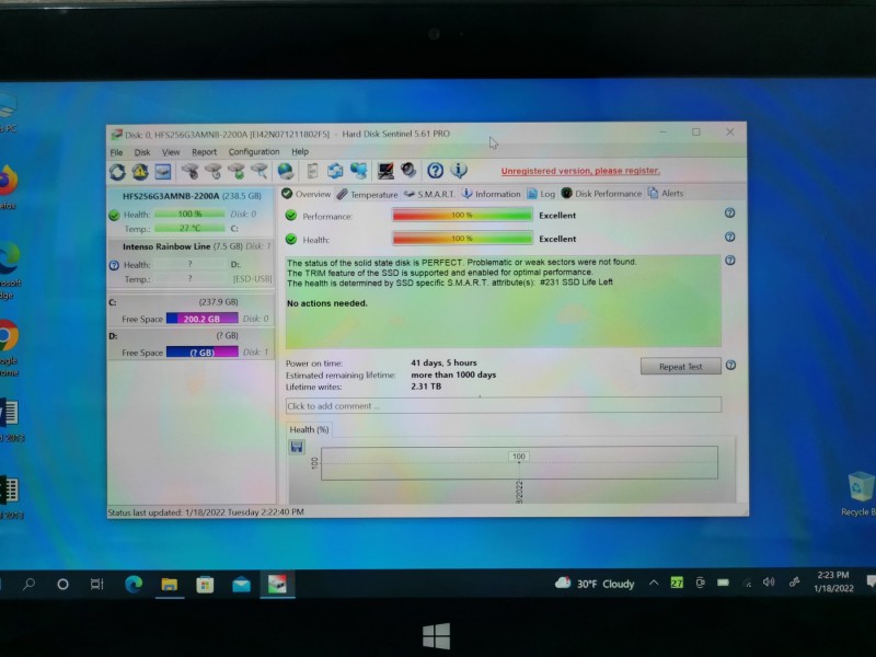 Tablet/Laptop Microsoft Surface Pro 2 i5-4300U 8GB 256G