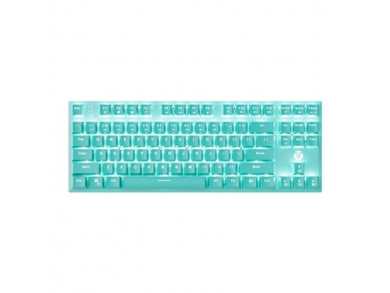 Tastatura gejmerska mehanicka bezicna MAXFIT87 MK856 mint edition (blue switch) FANTECH