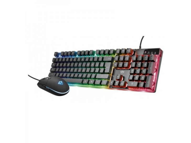 Tastatura+miš TRUST GXT 838 AZOR žični set/gaming/crna