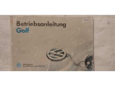 Tehnicko uputstvo za upotrebu za VW Golf 09. 1993. oko