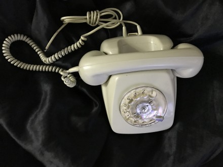 Telefon Siemens  fiksni stari kolutas sive boje
