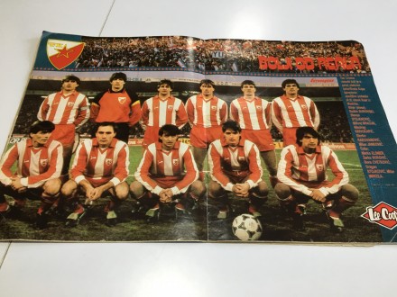 Tempo sa posterom Crvene zvezde  1987.