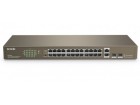 Tenda TEF1026F LAN 24-Port 10/100M + 2 Gigabit Base-X SFP ports, Desktop or rack mount switch