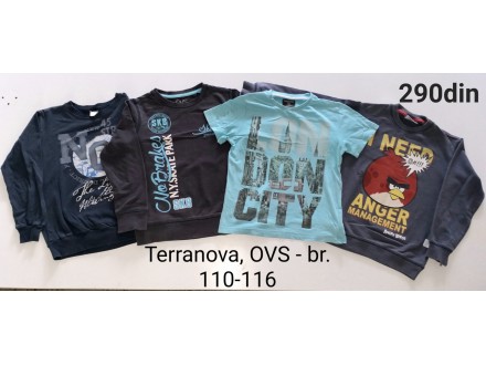 Terranova majice i duksevi za dečake br. 110-116