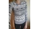Terranova sivo-beli džemper sa irvasima XS slika 1