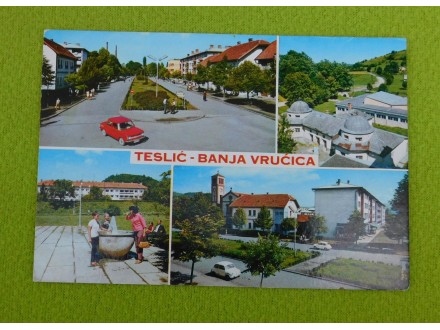 Teslić - Banja Vrućica - 4 detalja - zastava 750 ,fića