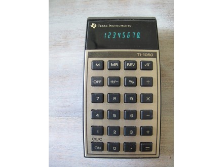 Texas Instruments TI-1050 stari kalkulator iz 1977.g.