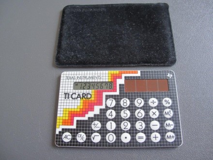 Texas Instruments TI-1784 - solarni CARD kalkulator