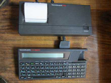 Texas Instruments TI-74 BasiCalc + Printer PC-324