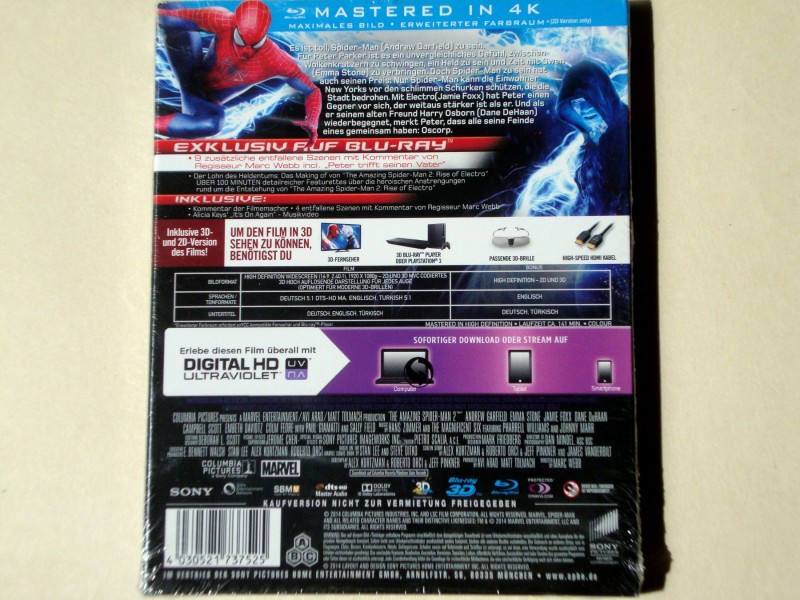 The Amazing Spider-Man 2 [Blu-Ray 3D + Blu-Ray]