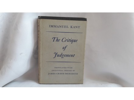 The Critiqu of Judgement Immanuel Kant