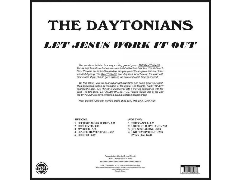 The Daytonians - Let jesus work it out