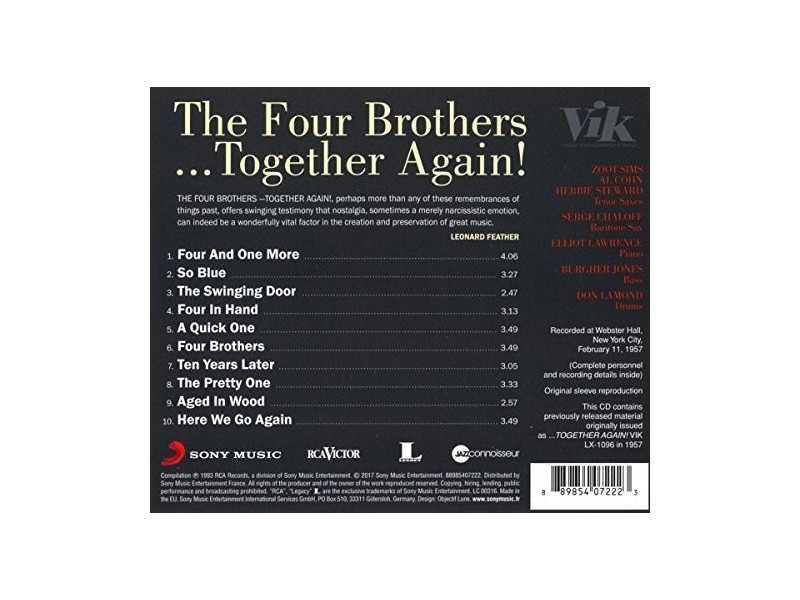 The Four Brothers - Together Again(Herb,Al,Zoot,Serge)/