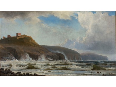 The coast south of Hammershus (1870) Holger Drachmann (