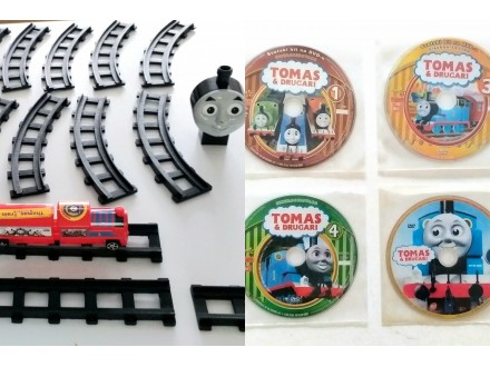 Tomas Train Voz igračka železnica + 4 DVD crtani crtaći