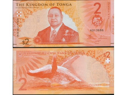 Tonga 2 Paanga 2023-2024. UNC.