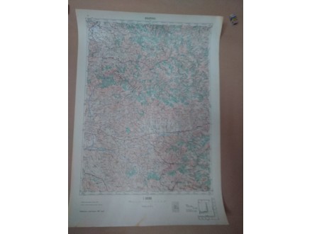 Topografska karta Kratovo