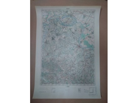 Topografska karta Šabac