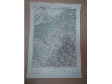 Topografska karta Vranje