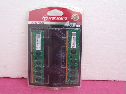 Transcend 4GB Kit DDR3-1333Mhz memorije za PC NOVO+GARA