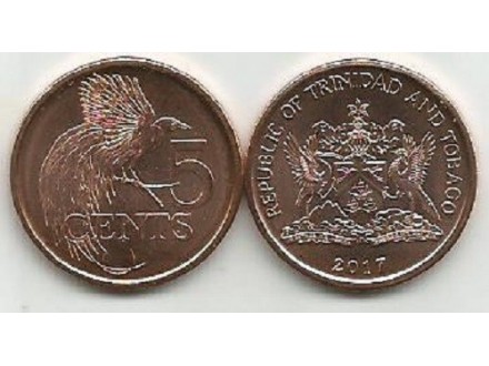 Trinidad and Tobago 5 cents 2017. UNC