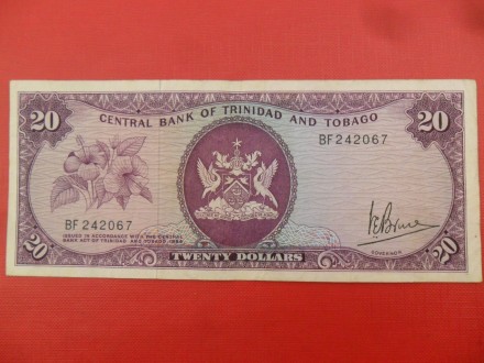Trinidad i Tobago 20 Dollars 1977, P7834, eR