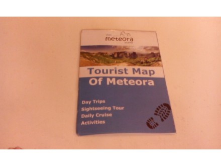 Turist map of meteora Greece