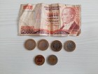 Turska lira lot 6 kovanica i 1 novčanica