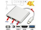 Type C USB 3.1 na USB-C 4K HDMI USB 3.0 Adapter Macbook