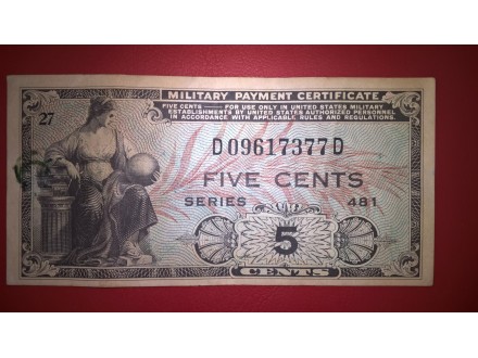 USA-Amerika 5 Cents 1951, P-654
