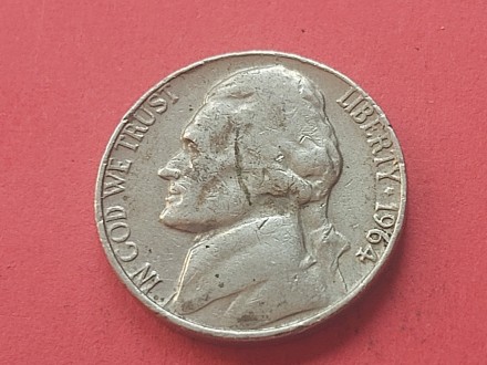USA  - five cents 1964 god