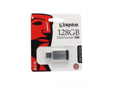 USB Flash memorija Kingston 128GB 3.0 srebrno-crna