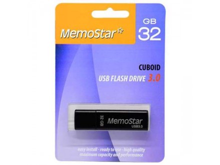 USB Flash memorija MemoStar 32GB CUBOID 3.0 crna
