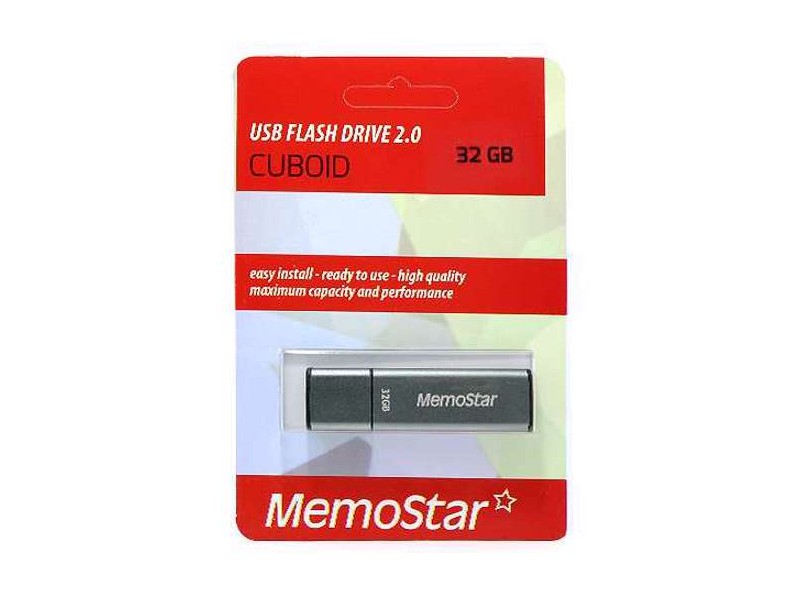 USB Flash memorija MemoStar 32GB CUBOID gun metal 2.0
